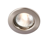 SALLY 50W GU10 mains voltage die cast D/L, IP20, 65mm, Brass, dimmable