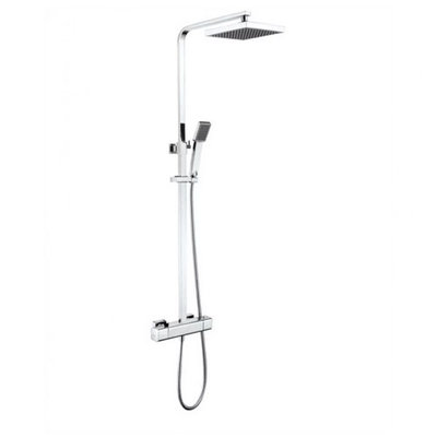 Onyx Square Exposed Thermostatic Shower Kit