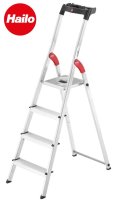 Hailo L60 Standardline 4 Step Ladder 150Kg Aluminium
