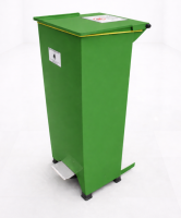 Fire Retardant Bin Small Green 20ltr