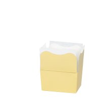 125g matt gold ballotin (with liners) 90 x 60 x 57 - holds 10 - 12 chocs - 25pcs