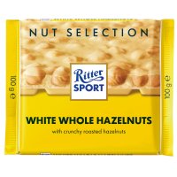 Ritter Sport white chocolate bar with whole hazelnuts - 10x100g