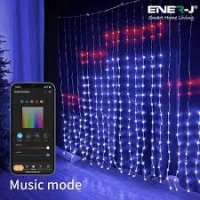 Smart Curtain Lights 2x2M 400LED Colour Changing RGBIC
