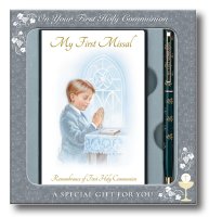 Communion Boy Gift Set/Book & Pen   (C5168)