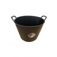 42 LITRE PLASTIC FLEXI TUB BLACK
