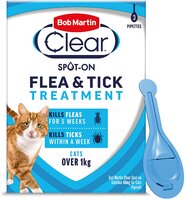 Bob Martin Clear Cat Spot-On Flea Drops 3 Tube 50mg/ml x 1