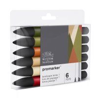 Winsor & Newton - Promarker x 6 Set- Landscape 1