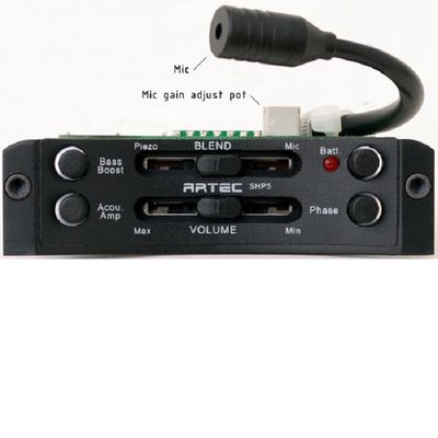 Artec guitar soundhole preamp with mic