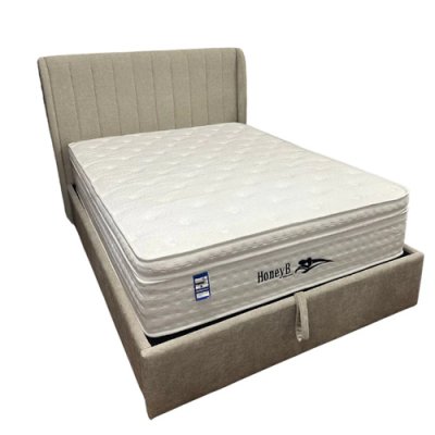 Friday Gas Lift Storage Bed - Beige 1