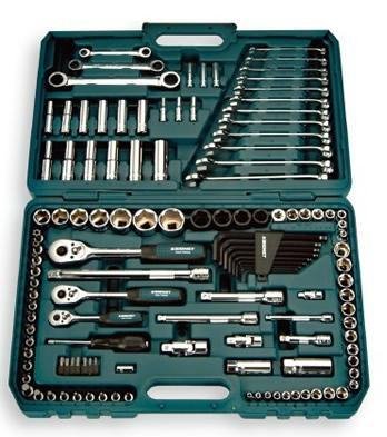 1/4 3/8 1/2inDrive Metric Socket Set 127 pce