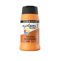 DAL System3 Acrylic 500ml - Fluorescent Orange 653
