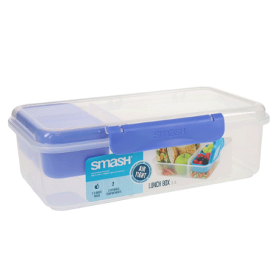 Smash 2.1L Leakproof Container with Removable Compartment 