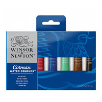 Cotman 6x8ml Watercolour Tube Set