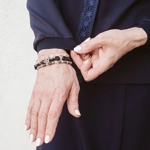 The Annabelle Cardigan has convenient cuffed wrists