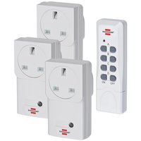 Remote Control Sockets - 3 Pack - 3A - 1000w