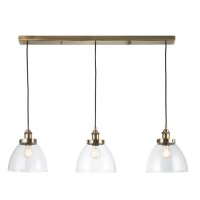 Hansen 3 Light Antique Brass Pendant