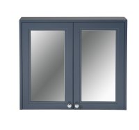 MERRION 900mm MIRROR CABINET BLUE.