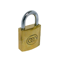 Brass 'Tri-Circle' Padlocks, 38 mm