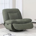 Ebba Recliner Swivel Chair Green 2