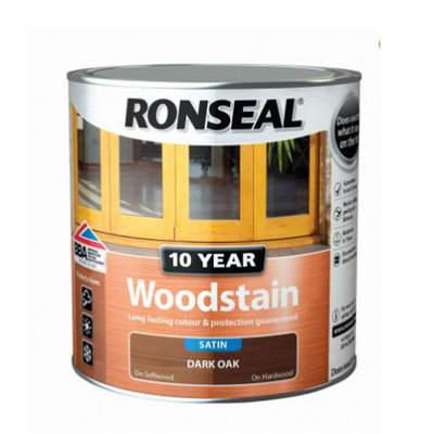 Ronseal 10 Year Woodstain - Dark Oak 750ml