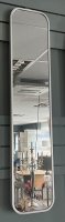 Slim Long Mirror Silver 22x100cm