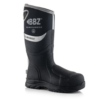 Buckbootz BBZ9000BK Safety Wellington with Metatarsal Protection Black Size 9