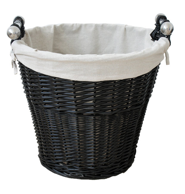 Round Black Wicker Basket Homevalue Hardware Ireland