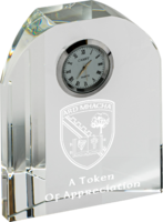 12cm Leitrim Crystal Clock (Satin Box)