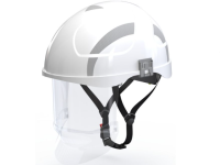 Safety Helmet + Faceshield White (ONE SIZE)