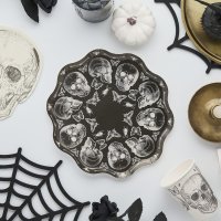 Skull Paper Plates - Pack of 8
