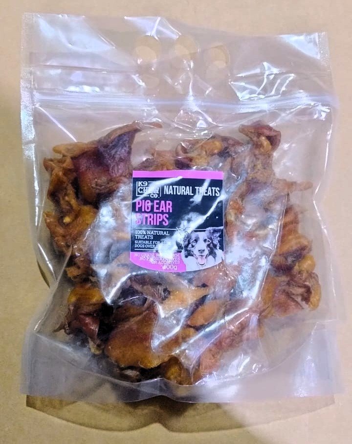 K9 Chew Co. Pigs Ear Strips 400g x 1