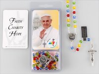 Glass Rosary & Card Set/Jubilee 2025   (60526)