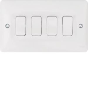 Hager Sollysta 4G 2W Switch  White WMPS42