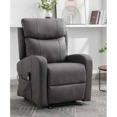 Jack Lift & Rise Mobile Recliner Chair - Grey