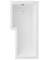 L SHAPE 1700X850MM LH SINGLE ENDED BATH & PANEL