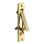 C1165-PB - Pocket Door Edge Pull Polished Brass Finish