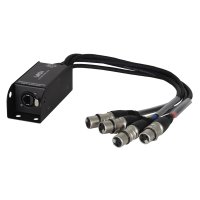LEDJ EtherCON to DMX Multicore Adaptors with 4 x 3 Pin Female XLR Tails