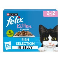 Felix Original Kitten Fish Selection in Jelly 4x12x85g