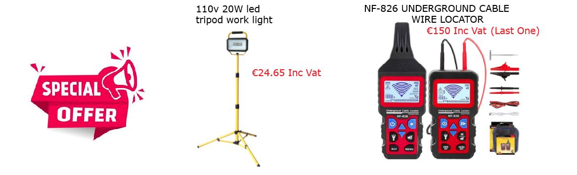 Specials and Sell-off Items