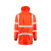 Leo Clovelly Hi Vis Breathable Coat, Orange