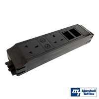 Marshall-Tufflex 2 Gang Power & 2 Data Cut-Out Module - GST Input