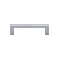 C0339-96-PC - Heritage Brass Cabinet Pull City Design 96mm CTC Polished Chrome Finish