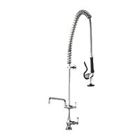 Aquajet Pre Rinse Spray Single Pedestal with 6" Faucet