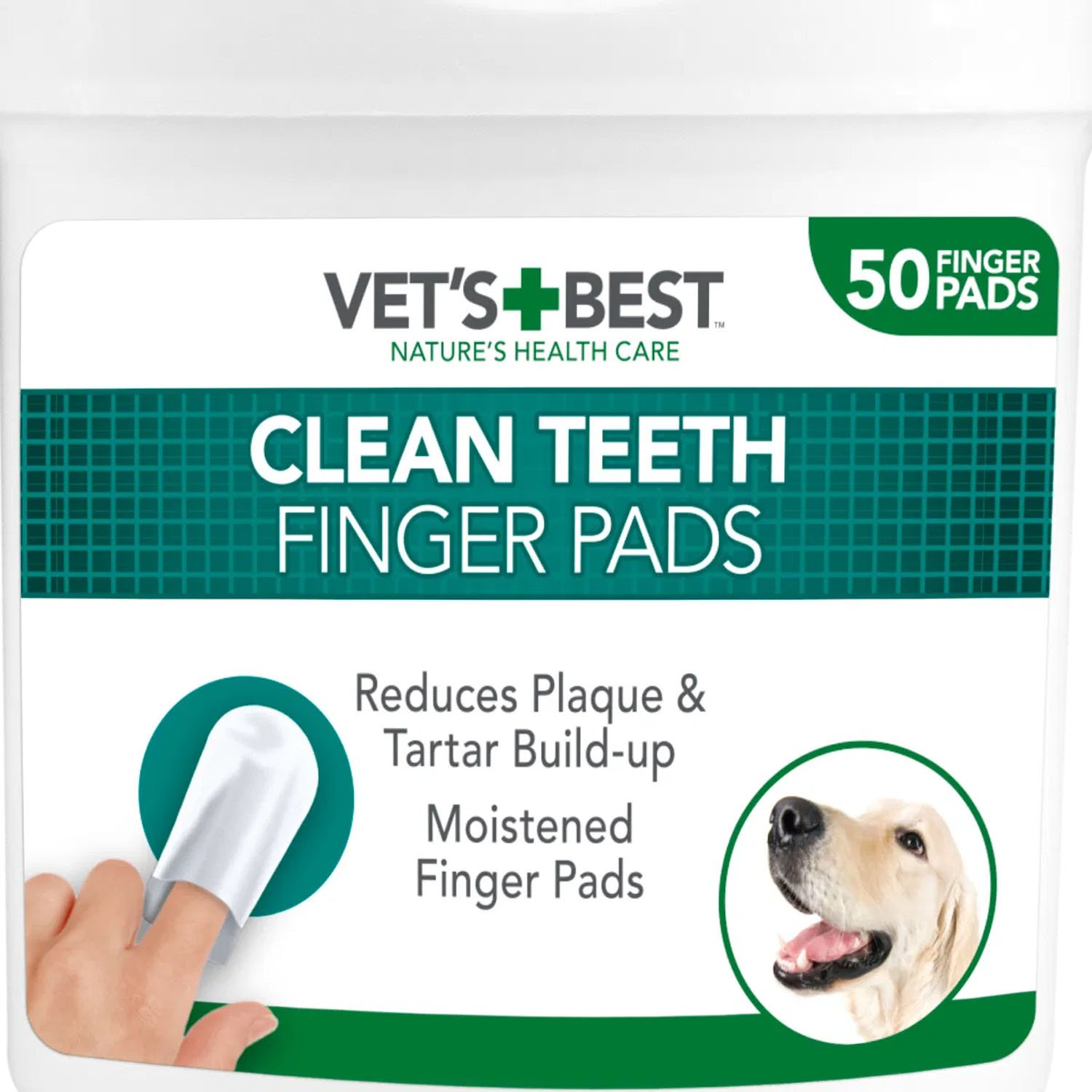 Vets Best Finger Teeth Cleaning Pads 1x50