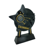 15cm Star Swimming Award (Ant Silver & Gold)