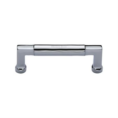 C0312 101-PC - Heritage Brass Cabinet Pull Bauhaus Design 101MM CTC Polished Chrome Finish