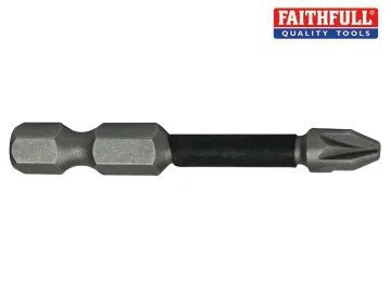 Pozi Impact Screwdriver Bits PZ2 x 50mm (Pack 3)