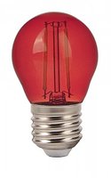 2W G45 LED Red Colour Filament Bulb E27