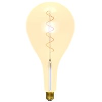 4W LED VINTAGE SOFT COIL VERTICAL FILAMENT GIANT PEAR DROP - ES, AMBER, 2200K