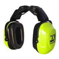 Earmuffs, Fluoro Yellow, Helmet Cap Attach